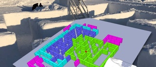 Så stor blir snölabyrinten