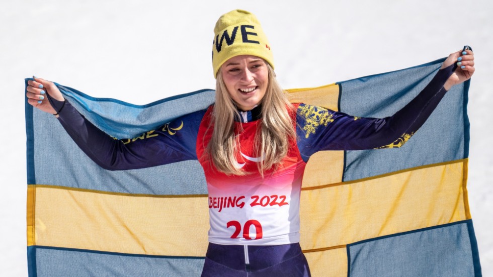 Ebba Årsjö vann dubbelt i Kitzbühel. Arkivbild.