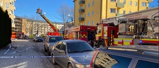 Brand bröt ut i flerfamiljshus – fick utrymmas