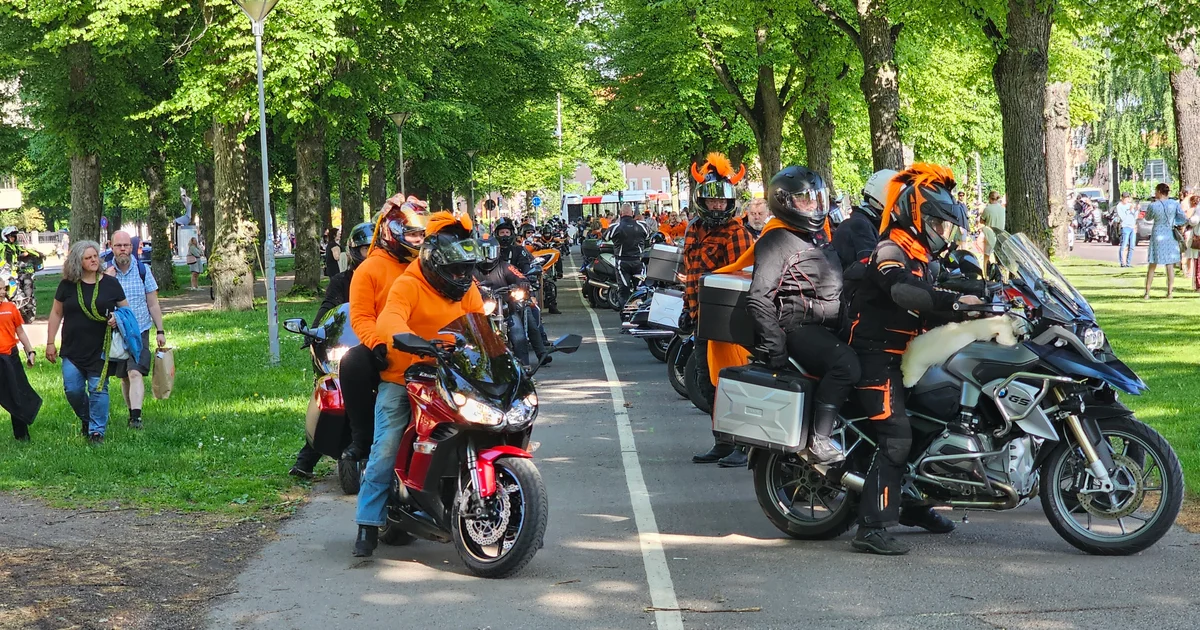 Motorcyklar rullade genom länet – för att lyfta viktig fråga
