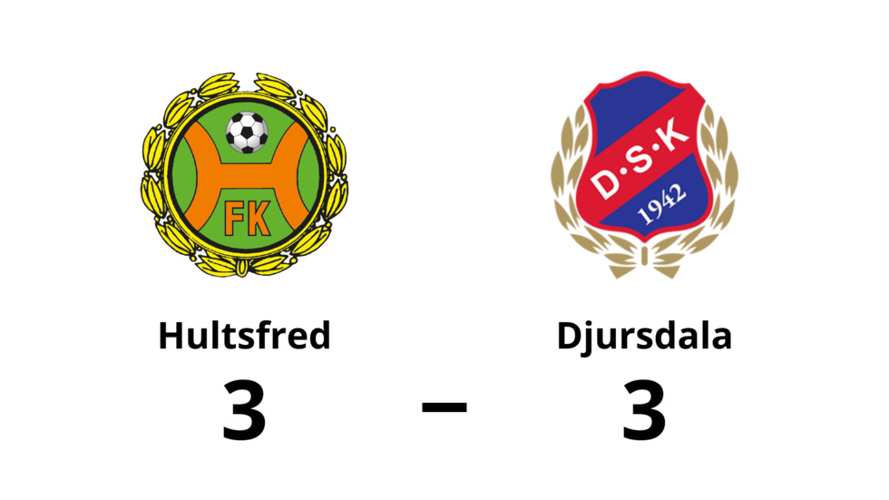 Hultsfreds FK spelade lika mot Djursdala SK