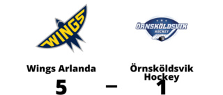 Wings Arlanda vann mot Örnsköldsvik Hockey