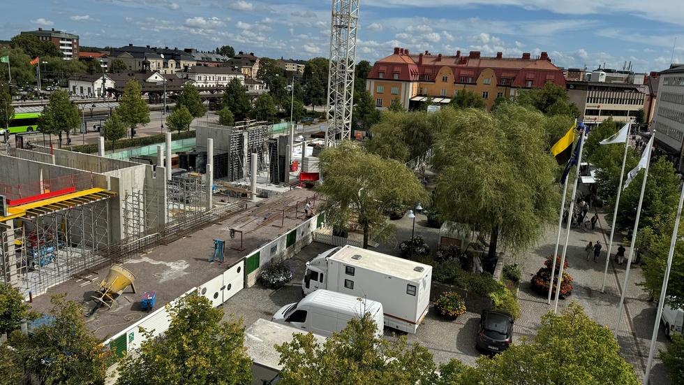 Bygget av torghuset i Katrineholm fortsätter. Det är en av de saker som påbörjats under denna mandatperiod.