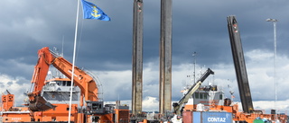 Muddringsfartyg har anlänt till Luleå inför projekt Malmporten