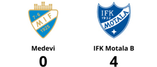 IFK Motala B tog kommandot från start mot Medevi