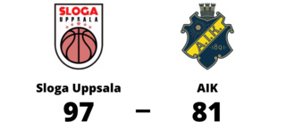 Bra start för Sloga Uppsala efter seger mot AIK