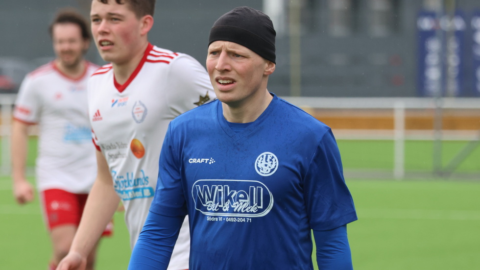Adrian Mathiasson gjorde mål för Södra Vi IF.