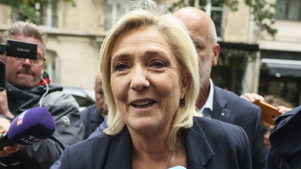 Vinnare. Franska Nationella fronten lett av Marine Le Pen gick framåt i EU-valet. 