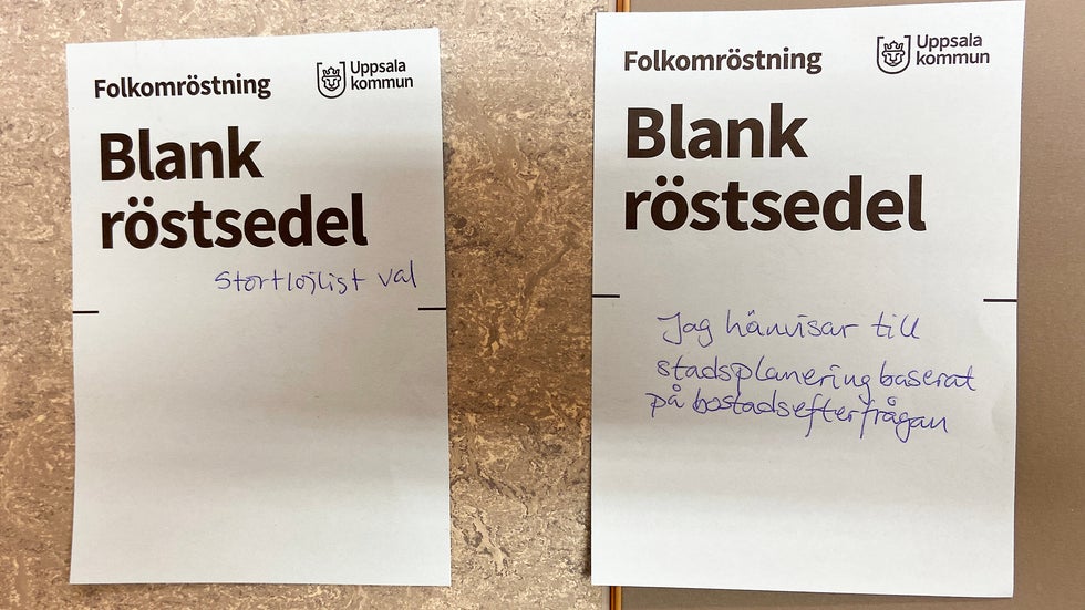 Slutresultatet: Så många röstade ja, nej och blankt