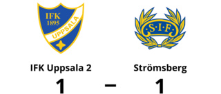 Efterlängtad poäng för Strömsberg - bröt förlustsviten mot IFK Uppsala 2