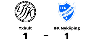 Oavgjort möte mellan Yxhult och IFK Nyköping