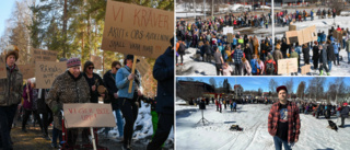 Fortsatta protester på första maj mot Region Norrbotten