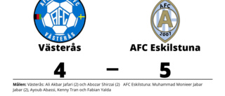 Muhammad Monieer Jabar Jabar tvåmålsskytt när AFC Eskilstuna vann