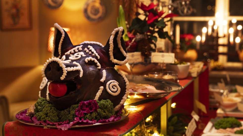 TORBJÖRN CARLSSON Inget grishuvud på vårt julbord