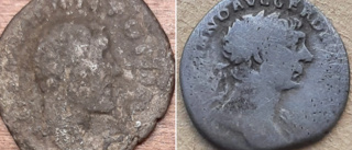 Romerska silvermynt hittade på Sandön