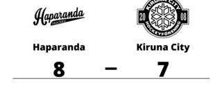 Haparanda vann hemma mot Kiruna City