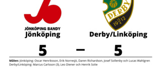 Derby/Linköping fixade kryss borta mot Jönköping
