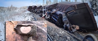 Spricka orsakade att 40 malmvagnar spårade ur • LKAB: ”Bekräftar behov av satsningar”