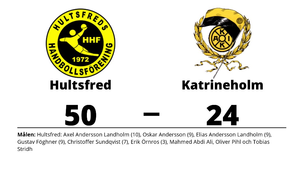 Hultsfreds HF vann mot Katrineholms AIK