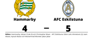 Äntligen seger för AFC Eskilstuna mot Hammarby
