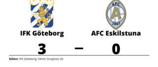 AFC Eskilstuna förlorade borta mot IFK Göteborg