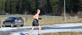 Över minus 15 – då springer Erik med shorts på vintern