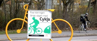 Ny färg ska ge fler cyklister i Norrköping