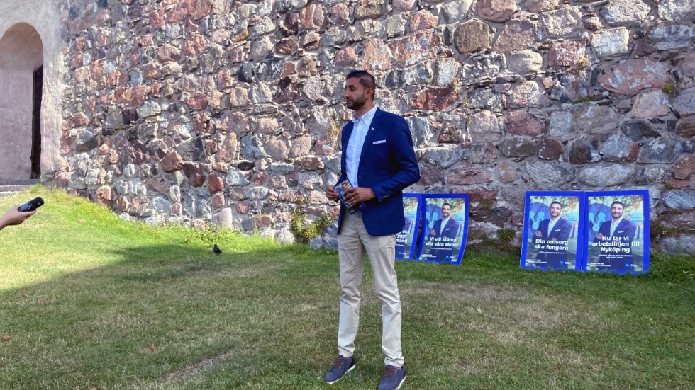 Ahmad Eid vill bli Nyköpings första moderata kommunalråd sedan Jan Carle för tolv år sedan. Den här gången går partiet till val utan ett fast samarbete med andra.
