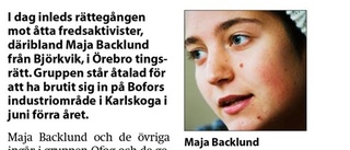 Maja Backlund: "Jag identifierar mig fortfarande som aktivist"