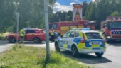 Kollision mellan två personbilar på Hammarängen – en person förd med ambulans till sjukhus