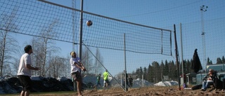 Beachvolley i snö