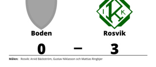 Stabil seger för Rosvik