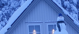 TÄVLINGEN: Amanda Olofssons snögubbe i Norra Svartbyn