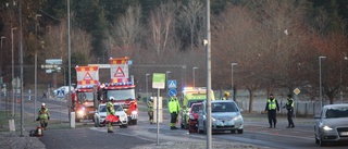 Två bilar inblandade i krock nära Tosteröbron