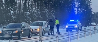 Trafikolycka på E4 strax söder om Skellefteå 