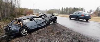 Man omkom i trafikolycka på Burträskvägen