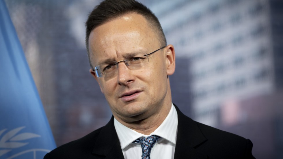 Ungerns utrikesminister Péter Szijjártó. Arkivbild.
