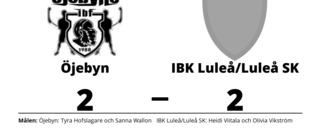Öjebyn och IBK Luleå/Luleå SK delade på poängen