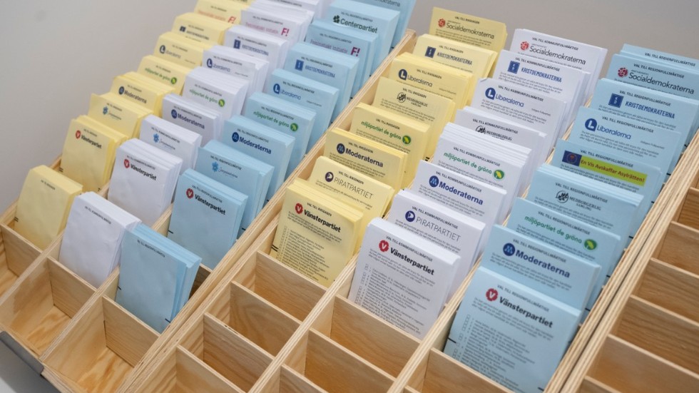 En pytteliten del av alla röstsedlar som tryckts till årets val.