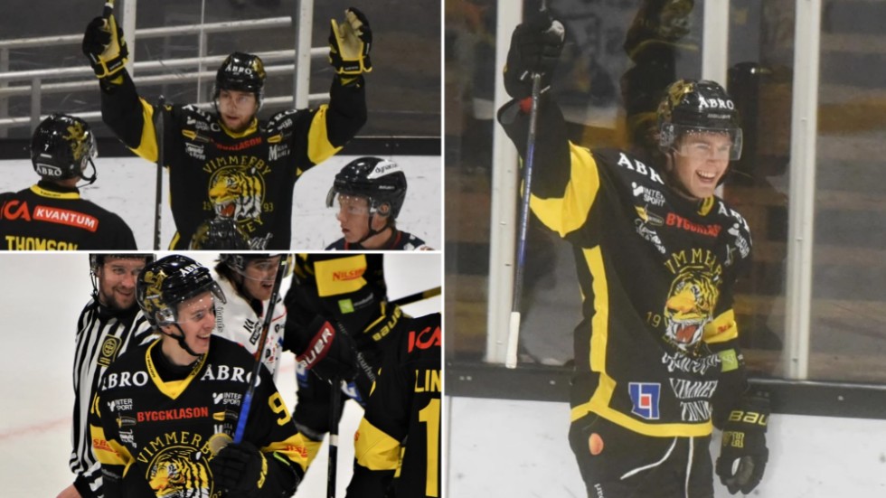 Balinth Horvath, Olle Söderlund och Charlie Björklund bildar en fjärdekedja i Vimmerby Hockey som har bidragit med många poäng på sistone.