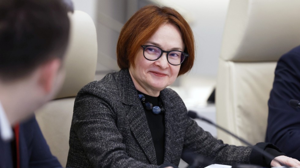 Rysslands centralbankschef Elvira Nabiullina på god väg att uppnå inflationsmålet. Arkivbild
