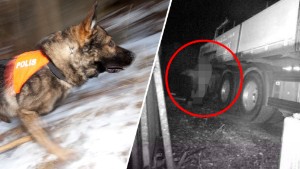 Dieseltjuvar avslöjades – polisen sökte med hund