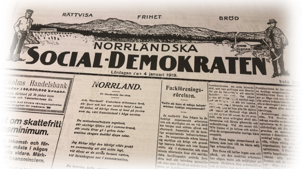 Norrländska Socialdemokratens första nummer kom ut 4 januari 1919. 104 år senare är tidningen fortfarande still-going-strong.