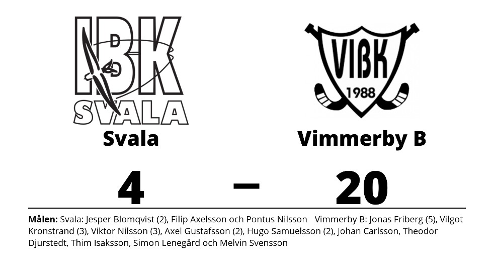 IBK Svala förlorade mot Vimmerby IBK B