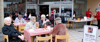 100-åring bjöd på värmande soppa