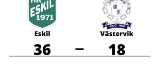 Tung förlust för Västervik borta mot Eskil