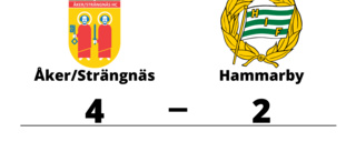 Åker/Strängnäs vann mot Hammarby på hemmaplan