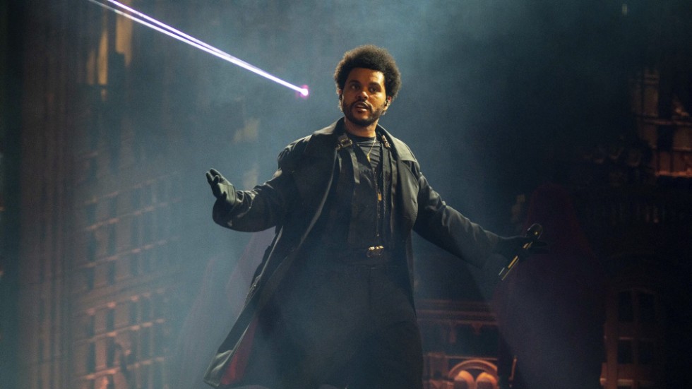 The Weeknd under sin konsert i Atlanta i augusti i år. Arkivbild.