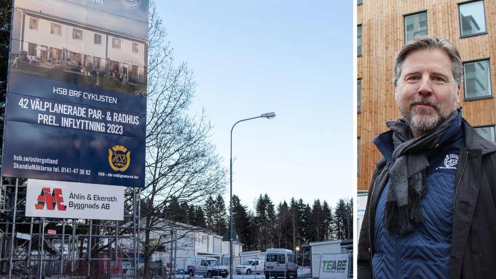 HSB i Östergötlands VD Anders Stjärnberg tror på läget i Bråstorp och ser positiva signaler för att marknaden ska vända uppåt så att de kan komma igång med byggnationen av ytterligare bostäder. 