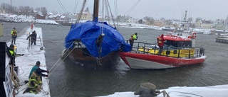 Dramat på sjön – ett av Sveriges äldsta skepp höll på att slita sig • Niklas, 47, kämpade i två timmar